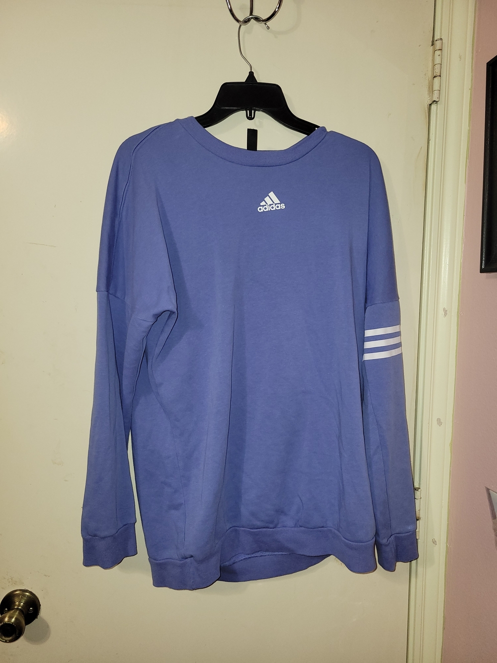 adidas Men’s Crewneck Sweatshirt with Sleeve Stripes